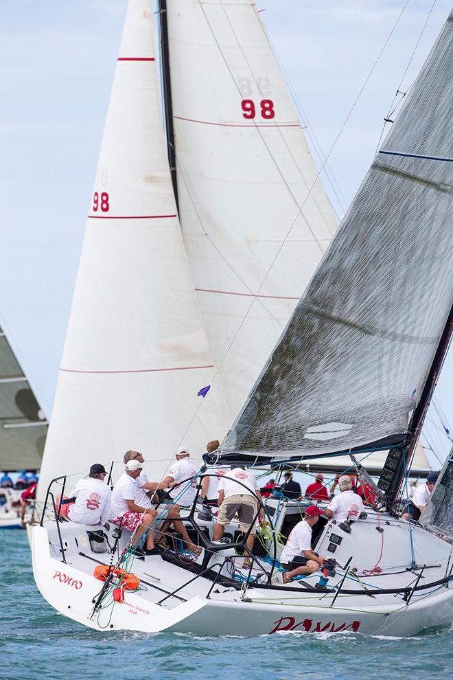 Zoe and Ponyo cross tacking - 2016 Sealink Magnetic Island Race Week © Andrea Francolini, SMIRW